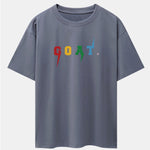Goat Print Drop Shoulder Oversize T-Shirt