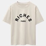 Riches Paris Print Oversize T-Shirt