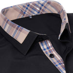 Plaid Panel Button Up Shirt