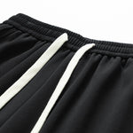 Basic Textured Drawstring Shorts