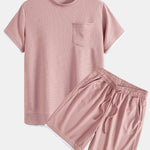 2 In 1 Waffle T-Shirt & Shorts
