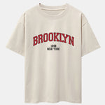 Brooklyn Print Drop Shoulder Oversize T-Shirt