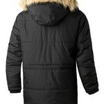 Faux Fur Collar Detachable Hooded Coat