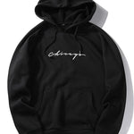 Chicago Print Raglan Hoodie