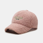 Boston Embroidery Teddy Plush Baseball Cap