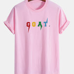 Regular Fit Goat Print Cotton T-Shirt