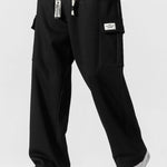 Relax Fit Long Sleeve 2 In 1 Waffle T-Shirt & Relax Fit Straight Leg Jersey Cargo Pants