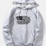 American Flag Print Hoodie