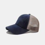 Washed Distressed Mesh Cotton Baseball Cap