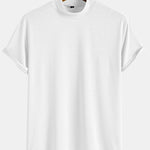 Short Sleeve Mock Neck T-Shirt