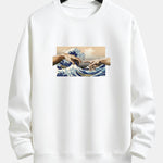 Ukiyo Hand Print Relax Fit Sweatshirt