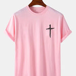 Cross Print T-Shirt