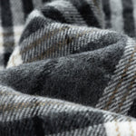 Teddy Fleece Lined Detachable Flannel Plaid Hooded Coat