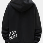 Smiley Graffiti Print Hoodie