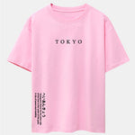 Tokyo Slogan Print Drop Shoulder Oversize T-Shirt