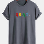 Regular Fit Goat Print Cotton T-Shirt