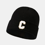 1pc Letter A-Z Warm Knit Beanie Hat