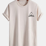 Regular Fit Mountain Print Cotton T-Shirt