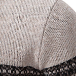 Elk Print Quarter Zip Sweater