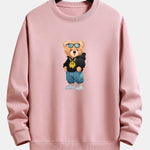 Hip Hop Bear Print Relax Fit Sweatshirt