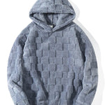 Checkerboard Teddy Hoodie & Straight Leg Pants