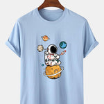 Planet Astronaut Print T-Shirt