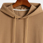 Basic Ribbed Hoodie