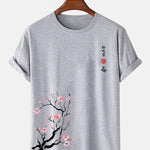 Cherry Blossoms Print T-Shirt