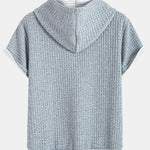 Short Sleeve Waffle Hoodie
