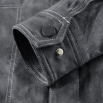 Faux Suede Utility Jacket