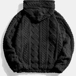 3 Pieces Geometry Jacquard Teddy Hoodies