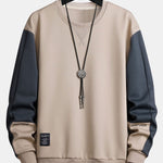 Color Block Crew Neck Sweatshirt