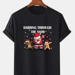Slogan Santa Print T-Shirt