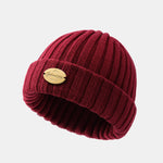 Warm Wool Knit Beanie Hat