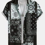 Paisley Patchwork Print Shirt #Random pattern design# & Swim Shorts