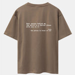 Slogan Back Print Drop Shoulder Oversize T-Shirt