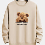 Slogan Bear Slogan Print Relax Fit Sweatshirt