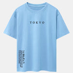 Tokyo Slogan Print Drop Shoulder Oversize T-Shirt
