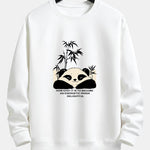 Bamboo Panda Print Relax Fit Sweatshirt