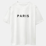 Paris Print Dropped Shoulders Oversize T-Shirt