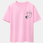 Pocket Planet Astronaut Print Drop Shoulder Oversize T-Shirt
