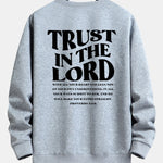 Trust In The Lord Print Relax Fit Sweatshirt