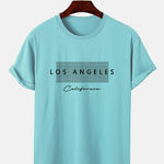 Los Angeles Checkered Print T-Shirt
