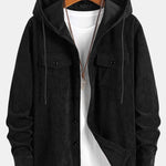 Corduroy Hooded Overshirt
