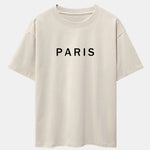 Paris Print Dropped Shoulders Oversize T-Shirt