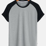 Muscle Fit Paneled Textured T-Shirt