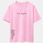 Los Angeles Print Drop Shoulder Oversize T-Shirt & Corduroy Drawstring Shorts