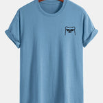 Regular Fit Bear With Sunglasses Print Cotton T-Shirt
