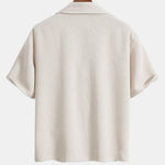 Short Sleeve Corduroy Boxy Shirt & Corduroy Shorts