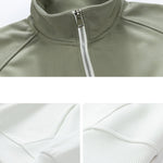Color Block Quarter Zip Sweatshirt